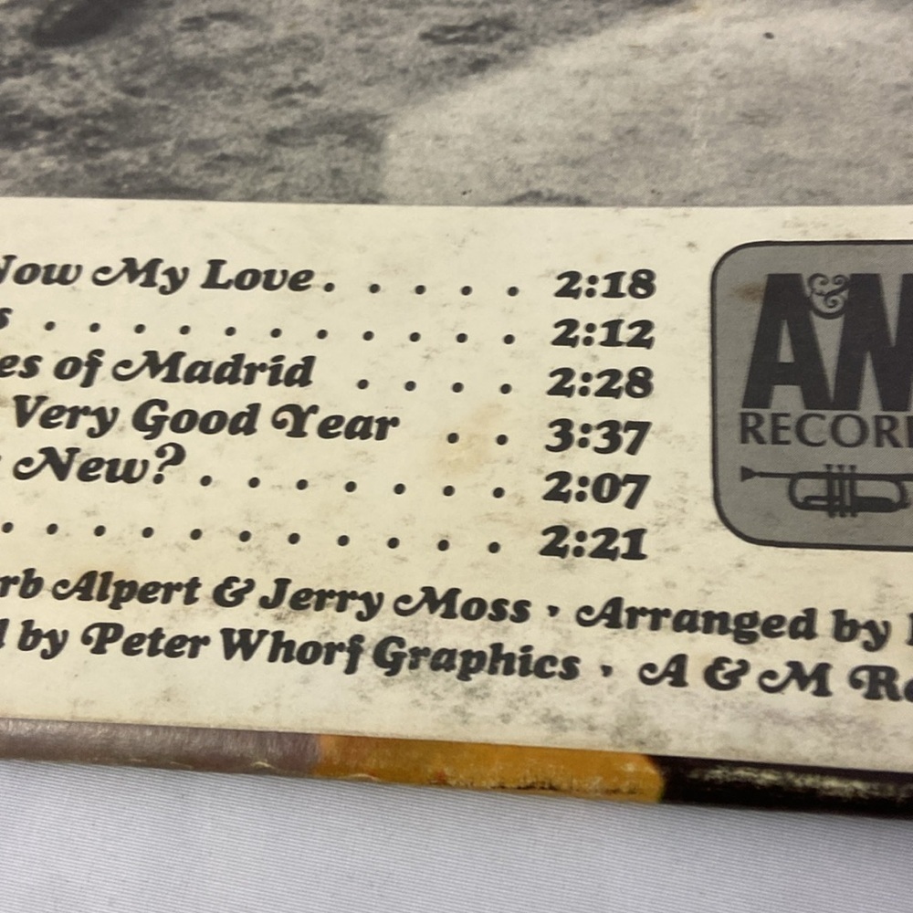 What Now My Love Herb Alpert & The Tijuana Brass A&M Records Vinyl Record LP - Picture 11 of 12